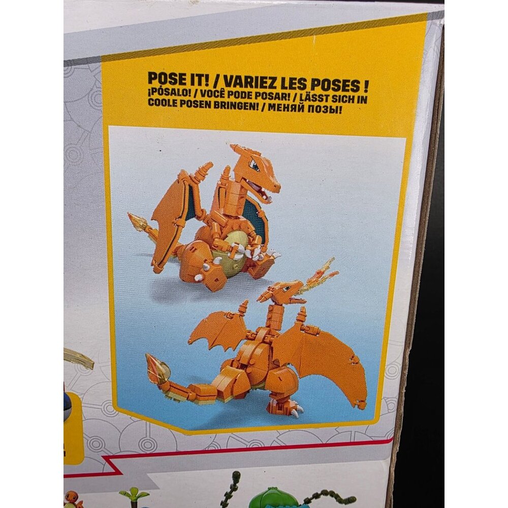 Mega Pokémon Charizard Building Set 222 Pieces Bonus Poké Ball Pin - Picture 7 of 9